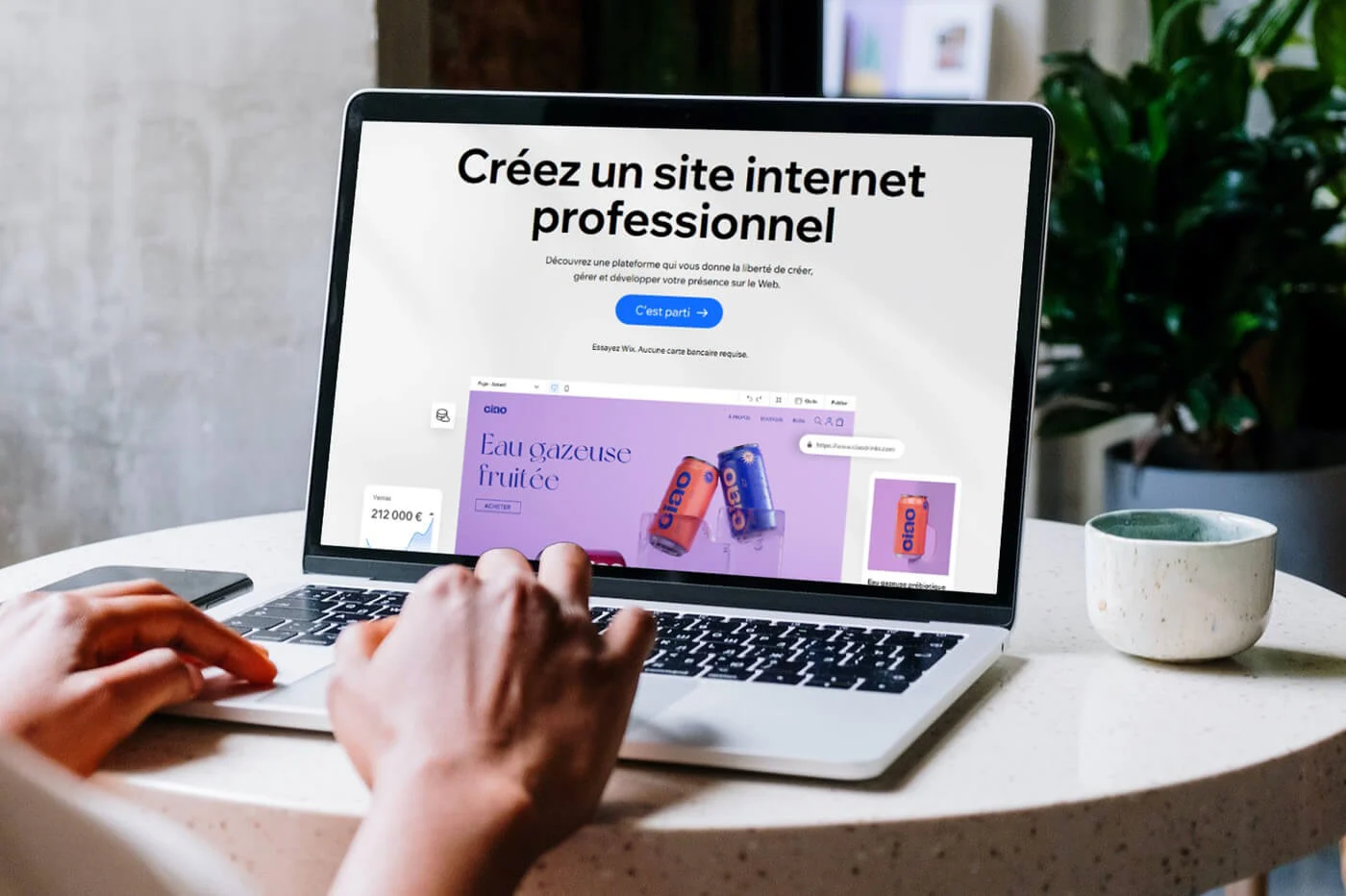 illustration de création de site web